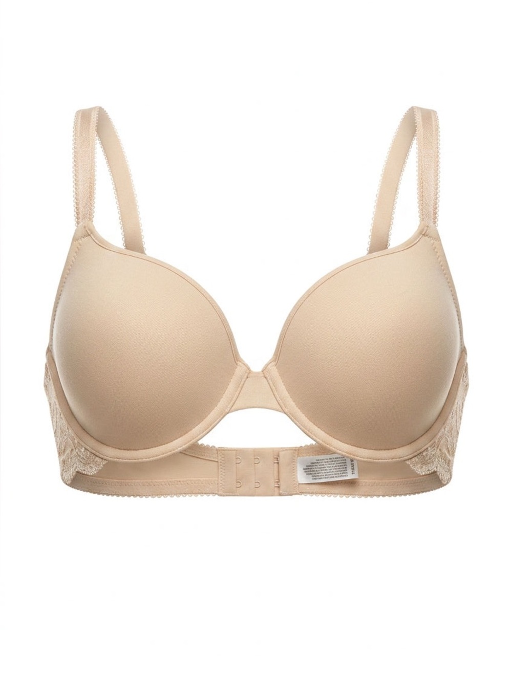 Wacoal 858191 Nude Beige Underwire T-Shirt Bra Lace Back 36D
